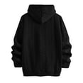 thumbnail image 3 of LWavelet Men’s Cable Knit Pullover Hoodie Soft Long Sleeve Drawstring Hooded Sweatshirt Casual Relaxed Fit Top for Everyday Wear, 3 of 4