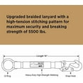 thumbnail image 6 of Heavy-Duty 18 inch D-Ring Extender Fall Protection with Snap Hook and O-Ring OSHA/ANSI Compliant PPE$$Tools & Hardware Other, 6 of 7