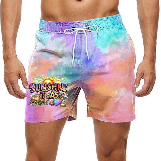 Pantalones de playa, de verano, para ocio playero, pantalones de natación para hombre, pantalones de cinco cuartos