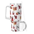 thumbnail image 2 of Logiee Cute Cat And Christmas Gift Print 40OZ Ice Bully Cup with Handle and Straw, Double Wall Stainless Steel Tumbler,Travel Coffee Cup with Lid, Summer Insulation and Cooling Cup, 2 of 8