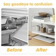 thumbnail image 4 of YOYTOO Desk Shelf Organizer, 2 Tier Desktop Organizers Storage Shelves Tabletop Bookshelf for Home Office, Black, 4 of 6