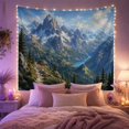 thumbnail image 2 of Mountain Lake Highly with Detailed Consists Bright Soft, Mystical Fantasy for Space Lovers, Galaxy Room Decor, Housewarming Gift, Tapestry Wall Hanging for Bedroom and Dorm, 2 of 7