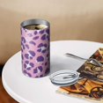 thumbnail image 3 of 20oz Coffee Tumblers Pink and Purple Of Leopard Print Stainless Steel Vacuum Insulated Travel Tumbler Coffee Cups Mug with Lid and Straw with Cleaning Brush for Cold & Hot Drinks, 3 of 5