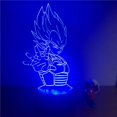thumbnail image 1 of Niños # 39; s 3d Night Lightled Dragon Ball Z Vegeta Super Figura de acción 7 colores Ilusión óptica táctil Lámpara de mesa Decoración del hogar Modelo de control táctil Feliz Sencillez, 1 of 5