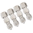 thumbnail image 3 of 2024 4Pcs Ferrule Compression Fitting 2?Touch Straight Bulkhead Connector 304 Stainless SteelФ8x5, 3 of 5