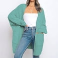 thumbnail image 3 of Yokua Women's Open Front Waffle Knit Cardigan Chunky Knit Sweater Long Sleeve Cozy Knit Outerwear Cute Baggy Coats Warm Tops, 3 of 8