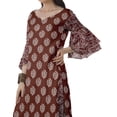 thumbnail image 5 of Moomaya Women's Printed Indian Ethnic Clothing Set-Printed Kurta w/ Pants, Designer Tunic Dress, 5 of 9