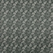 Designer Fabrics F700 54 in. Wide Black- Leaf Floral Heavy Duty Crypton Commercial Grade Upholstery Fabric