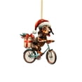 thumbnail image 3 of 2D Acrylic Christmas Tree Car Hanging Ornament Cute Backpack Accessory Decorative Pendant For Rearview, 3 of 6