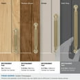 thumbnail image 3 of Amerock Collet 6-5/16 inch (160mm) Center-to-Center Golden Champagne Cabinet Pull, 3 of 5