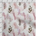 thumbnail image 3 of Soimoi Leaves Print,Cotton Poplin, Sewing Fabric Sold by The Yard 42 Inch Wide,Sewing Craft Quilting/Quilt Making Fabric, Light Pink, 3 of 5