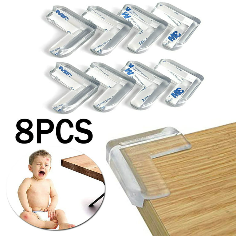 8-Pack) Baby Corner Protector, Child Safety Table Protectors with  Double-Sided Tape for Furniture Sharp Corners, Edge Guard Cushion 
