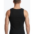 thumbnail image 2 of Men's 100% Cotton Ribbed, Tank Tops 3-Pack - Ultra Soft, Stretchy Fit, Breathable & Durable - Ideal for Layering, Gym & Daily Wear - Fade-Resistant, Moisture-Wicking Basics, Black Pack, 3XL, 2 of 8