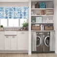 thumbnail image 3 of LALILO Kitchen Curtain Valance Portrait Cute Funny Pineapple Rod Pocket Window Curtain 52"x 18" Set of 2, 3 of 7