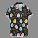 thumbnail image 1 of Ceisia Men's Loose Short Sleeve Printed Casual Shirt with Chest Pocket Black M Gifts, 1 of 5