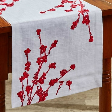 Patricia Heaton Home Berry Elegance Table Runner 13" X 36"