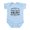 Sky Blue, variant on - Property Of Venice Beach Bodybuilding Infant Bodys - Baby Light Bodysuit, Size Newborn - 24 Months