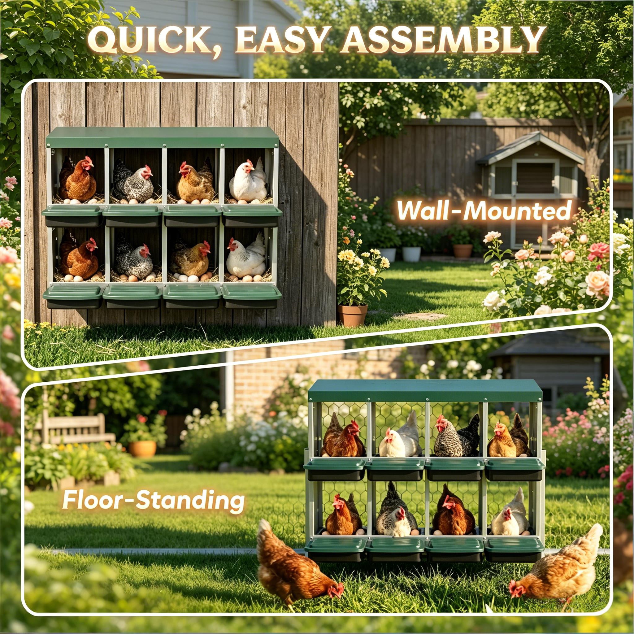 Egg Laying Boxes, Metal Chicken Nesting Boxes