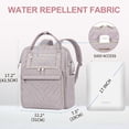 thumbnail image 2 of Mochila para portátil KROSER 17, repelente al agua con puerto USB, color rosa, 2 of 6