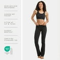 thumbnail image 3 of Fishers Finery Women's Ecofabric Classic Bootleg Yoga Athletic Pant - New Fabric (Black, M), 3 of 6