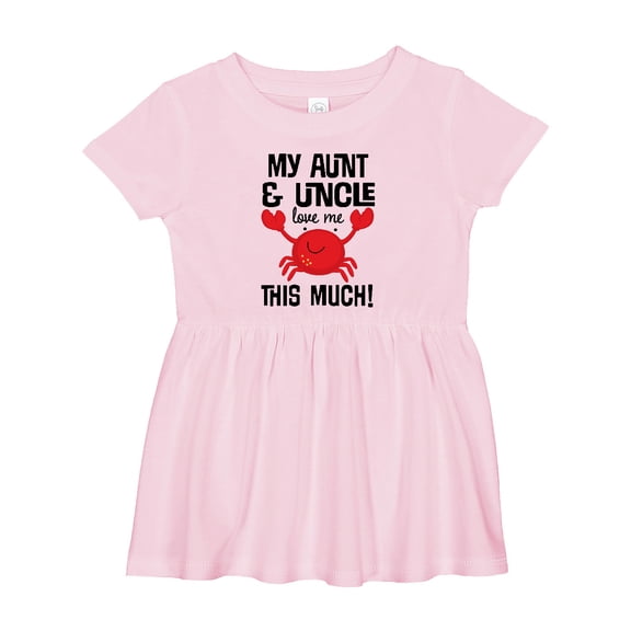 Inktastic My Aunt and Uncle Love Me Nephew Girls Baby Dress