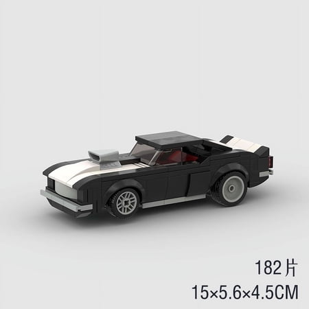 Camaro Z28 City MOC Car Racing Model Building Block Speed Champions Super Race F1 Technical Vehicle brick Christmas Gift Toy