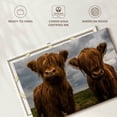 thumbnail image 6 of Elephant Stock Baby Highland Cows Wall Art - Horizontal Canvas Wall Art - Living Room Wall Decor - Animal Canvas - Brown And Blue Decor - 12" x 8", 6 of 8