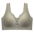 thumbnail image 2 of Dxzfnsa Woman's Solid Color Thin Style Ventilate Large Size Bra Without Steel Rim, 2 of 5