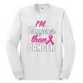 thumbnail image 2 of I'm Tougher Than Cancer Mens Long Sleeve Shirt, White, 2XL, 2 of 3