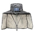 thumbnail image 6 of Solar Powered Fan Hat Solar Fan Hat with Neck Flap Usb Rechargeable Uv Fan Fishing Hat Foldable Men Women Fisherman Hiking Mountaineering Sun Hat, 6 of 8