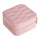thumbnail image 2 of Caja de joyería de viaje, estuche de almacenamiento, contenedor, caja de almacenamiento de joyería, organizador de joyería, exhibición para pulseras, Rosa, 2 of 8