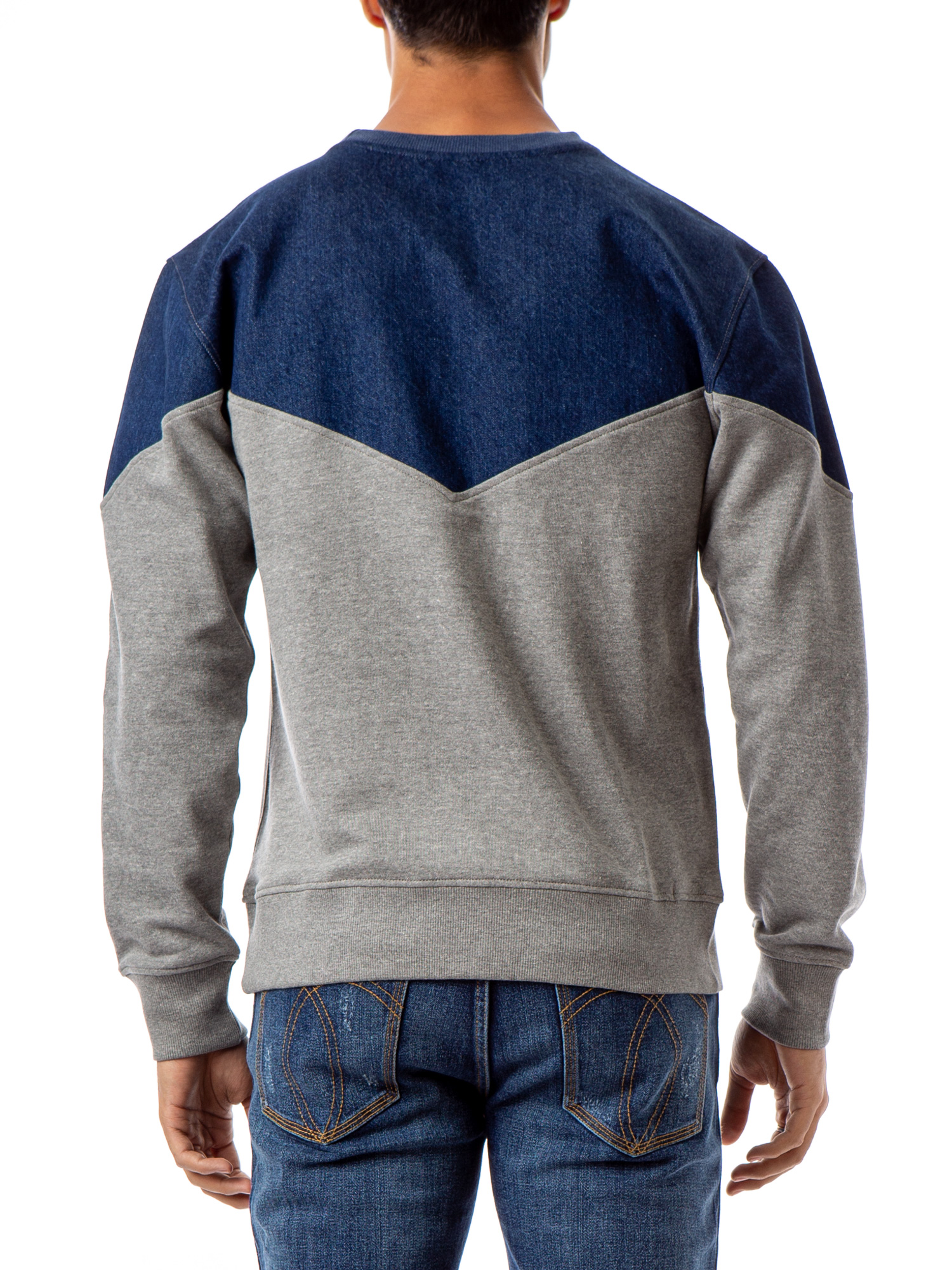 Jordache Vintage Men's Alen Yoke Pullover Sweatshirt, Sizes S-2XL - image 3 of 5