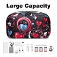 thumbnail image 3 of Valentine's Day Waterproof Oxford Fabric USB Case with Storage Pouch, Charger Case, Small Portable Storage Box, and Organizer - 5.9x9.44x3.14 in, 3 of 6