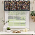 thumbnail image 2 of 2 Pack Valances for Window, Boho Flowers Short Curtains for Kitchen Bedroom Living Room, Spring Abstract Watercolor Floral Leaf Rod Pocket Small Window Treatment Valance Drapes 42 x 12 Inch, 2 of 8