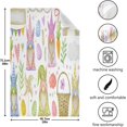 thumbnail image 4 of Easter Gnome Kitchen Tea Towels Set of 1 Absorbent Hand Dish Towels, Watercolor Eggs Flowers Bunny Ears Dishcloths Lint-Free 18x28 Inch Fast Drying for Cooking Baking Home Clean, 4 of 6