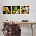 thumbnail image 3 of Stupell Industries Vegetables & Cheeses Still Lifes Food & Beverage Painting Gold Floater Framed Canvas Art Print Wall Art, 18 x 18, Set of 3, 3 of 10