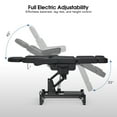 thumbnail image 5 of BarberPub 3-Motor Electric Facial Bed for Esthetician, Salon Spa, Professional Treatment & Massage Table, 5 of 11