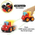 thumbnail image 6 of 4PCS Friction Powered Cars Push and Go Toys Car Construction Vehicles Toys Set for Boys Baby Toddlers Kids Gift, 6 of 6