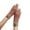 Khaki, variant on Herringbone Woven Half Finger Knit Gloves,Female Winter Thermal Typing Mittens Hand Covers,Wind Resistant Cold Block Hand Gear,Soft Stretch Wool Anti Freeze Daily Writing Office Hand Gear,Brown