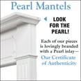 thumbnail image 5 of Pearl Mantels Berkley Furniture For Your Fireplace, Premium White MDF Mantel Surround, Crisp White Paint, Interior Opening 48"W x 42"H, 5 of 5