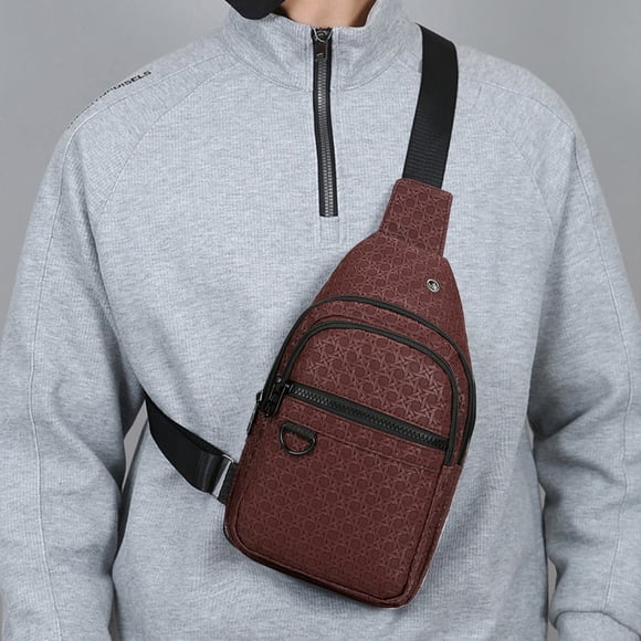 Bolso cruzado para el pecho para hombres y mujeres | Bolso bandolera de viaje con múltiples bolsillos | Mochila ligera para senderismo, caminatas y desplazamientos