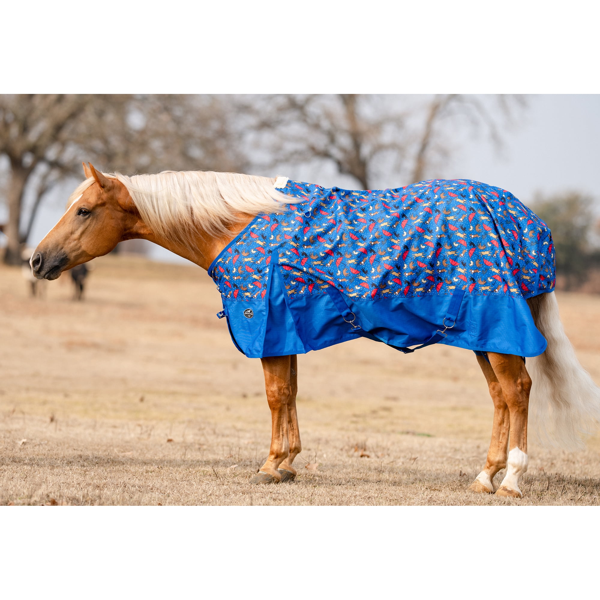Professional's Choice 1200D Standard Neck Sheet, "Raining Cats & Dogs", 74"