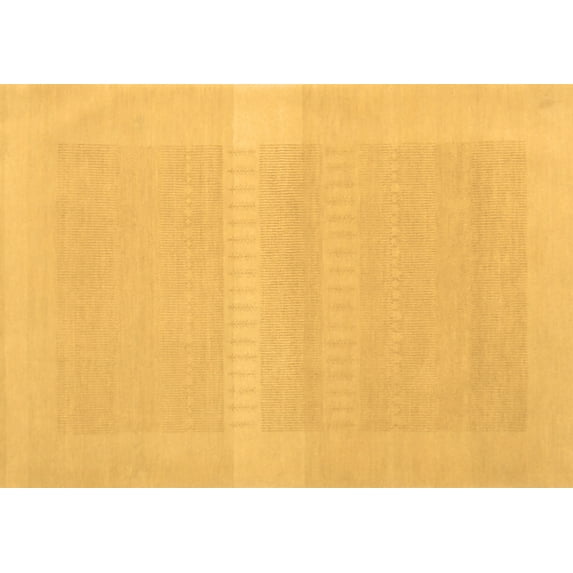 Ahgly Company Indoor Rectangle Abstract Brown Contemporary Area Rugs, 2' x 5'