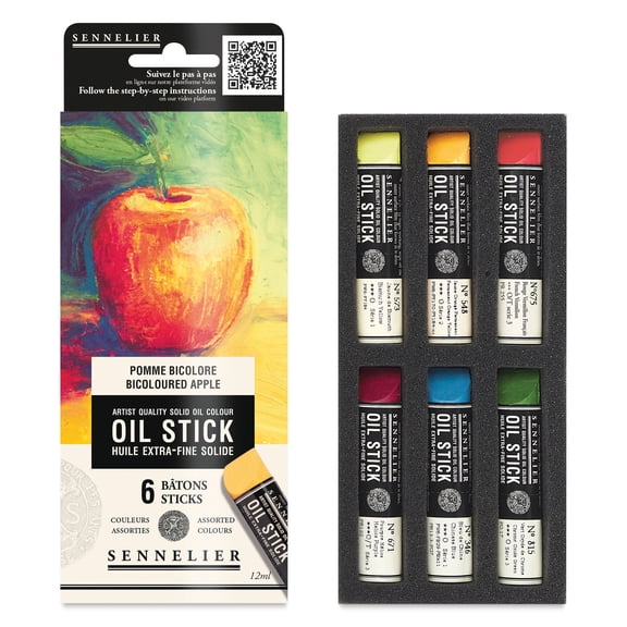 Sennelier Artists' Oil Sticks - Set of 6, Still Life