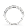 thumbnail image 3 of Faux Jewel 2.7 Ct Round Cut Moissanite Half Eternity Ring - 14K White Gold Plated Engagement Ring for Women's - Stunning Proposal Ring for Her - Perfect Gift for Anniversary or Birthday, 3 of 4