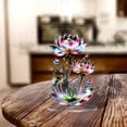 thumbnail image 5 of Isvgxsz Sparkle Crystal Lotus Flower Figurines Decorative Lotus Flower Ornament, Glass Lotus Feng Shui Decor Crystal Lotus Flower Paperweight Lotus Decor for Tabletop Centerpiece Home Office, 5 of 5