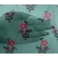 thumbnail image 4 of oneOone Viscose Chiffon Fabric Leaves & Floral Block Printed Craft Fabric BTY 42 Inch Wide, 4 of 5