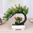 thumbnail image 7 of Visland Artificial Plants Bonsai Simulation Small Tree Fake Flower Pot Tabletop Potted Ornaments Home Decor Hotel Garden Decor, 7 of 7
