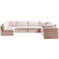 thumbnail image 1 of Meridian Furniture Jacob Sectionnel Modulaire en Velours Rose, 1 of 10
