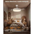 thumbnail image 4 of Ventilador De Techo Moderno Con Luz Y Control Remoto 42'' Belug, Blanco, 4 of 5